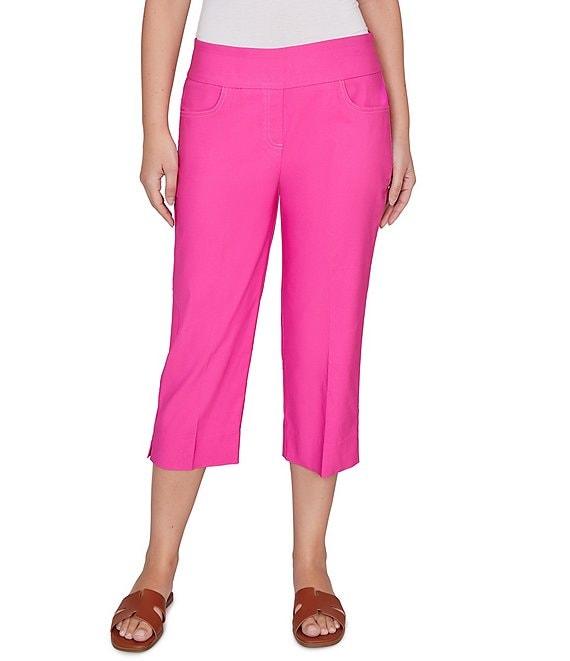 Ruby Rd. Petite Size Stretch Straight Leg Pull-On Capri Pants Product Image