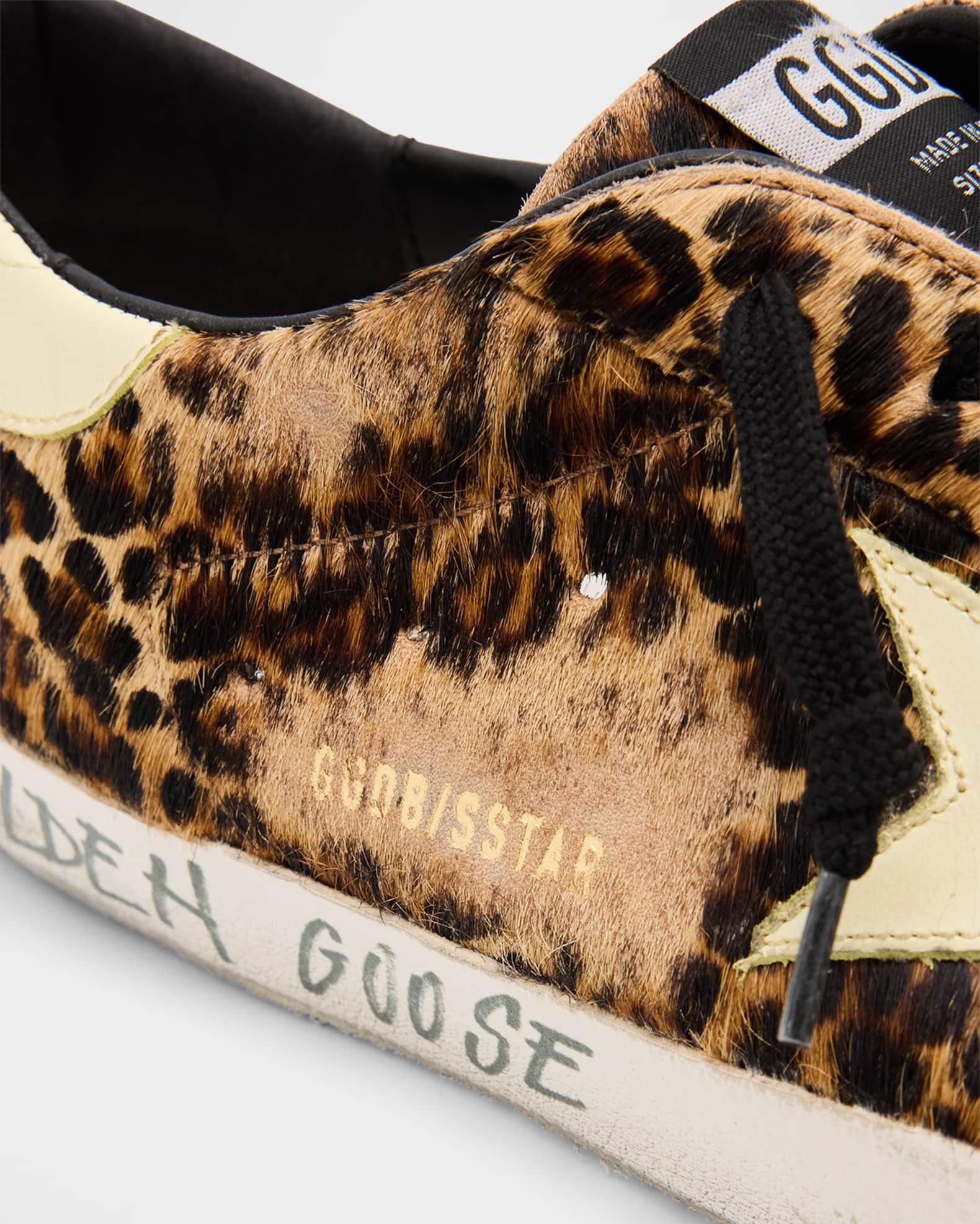 Men's Super-Star Leopard-Print Low-Top Sneakers Product Image