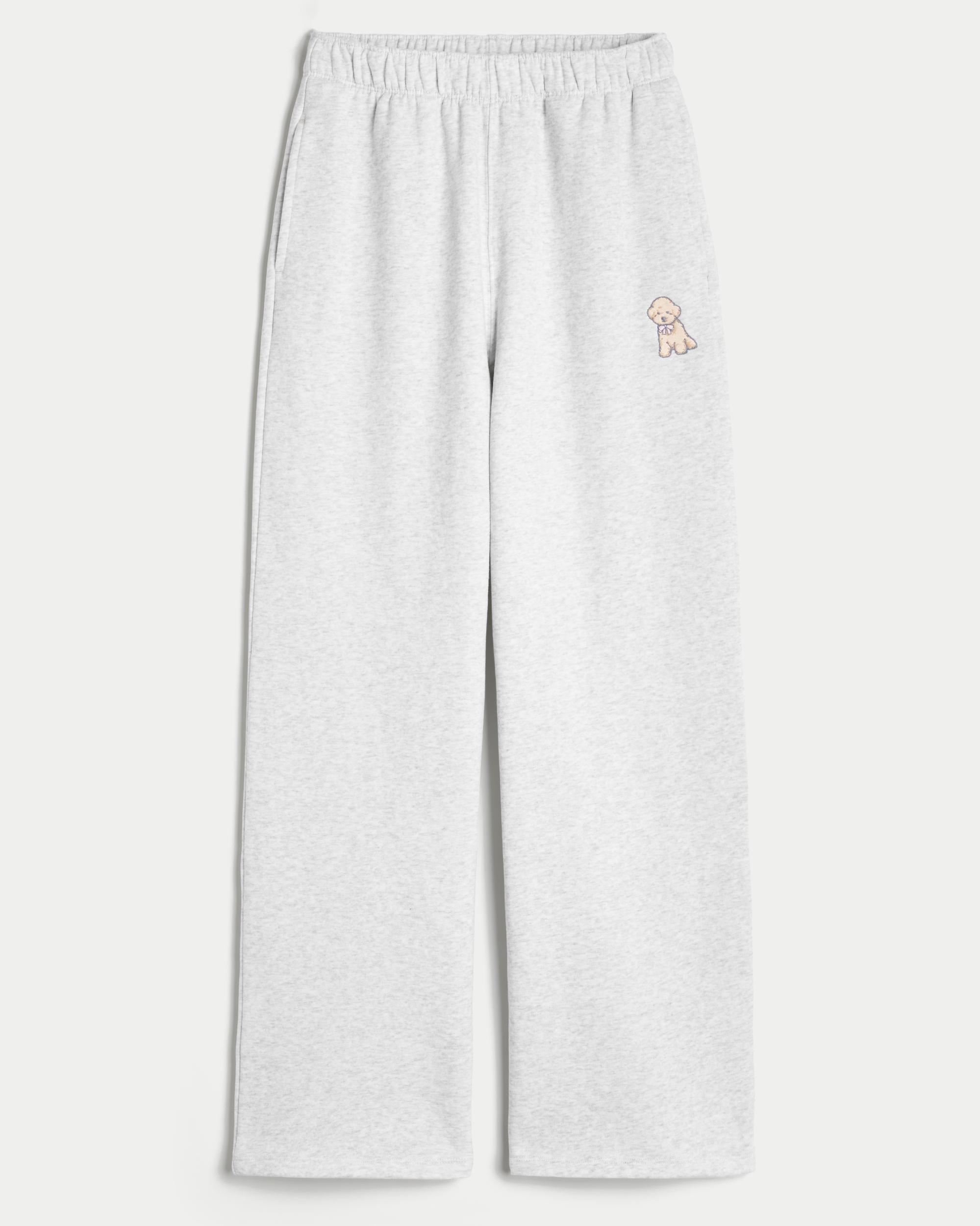 Hollister Feel Good Fleece Wide-Leg Pants Product Image