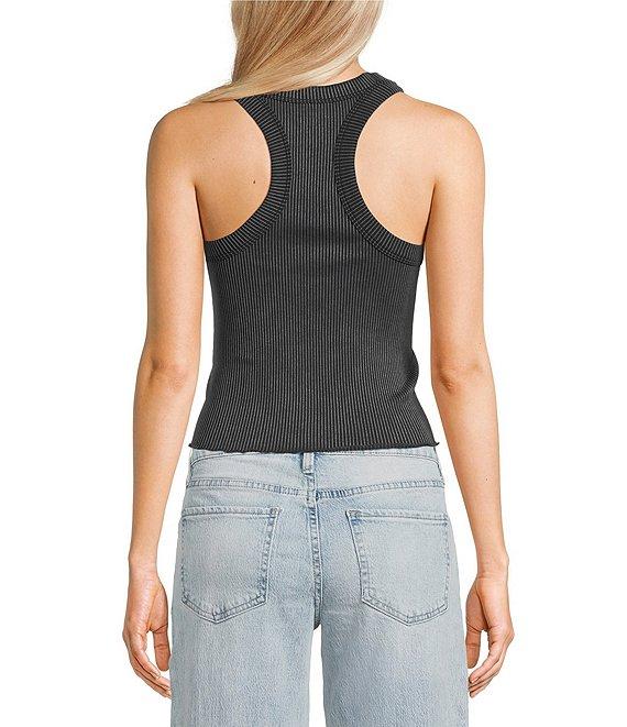 Moa Moa Ribbed Scoop Neck Tank Product Image