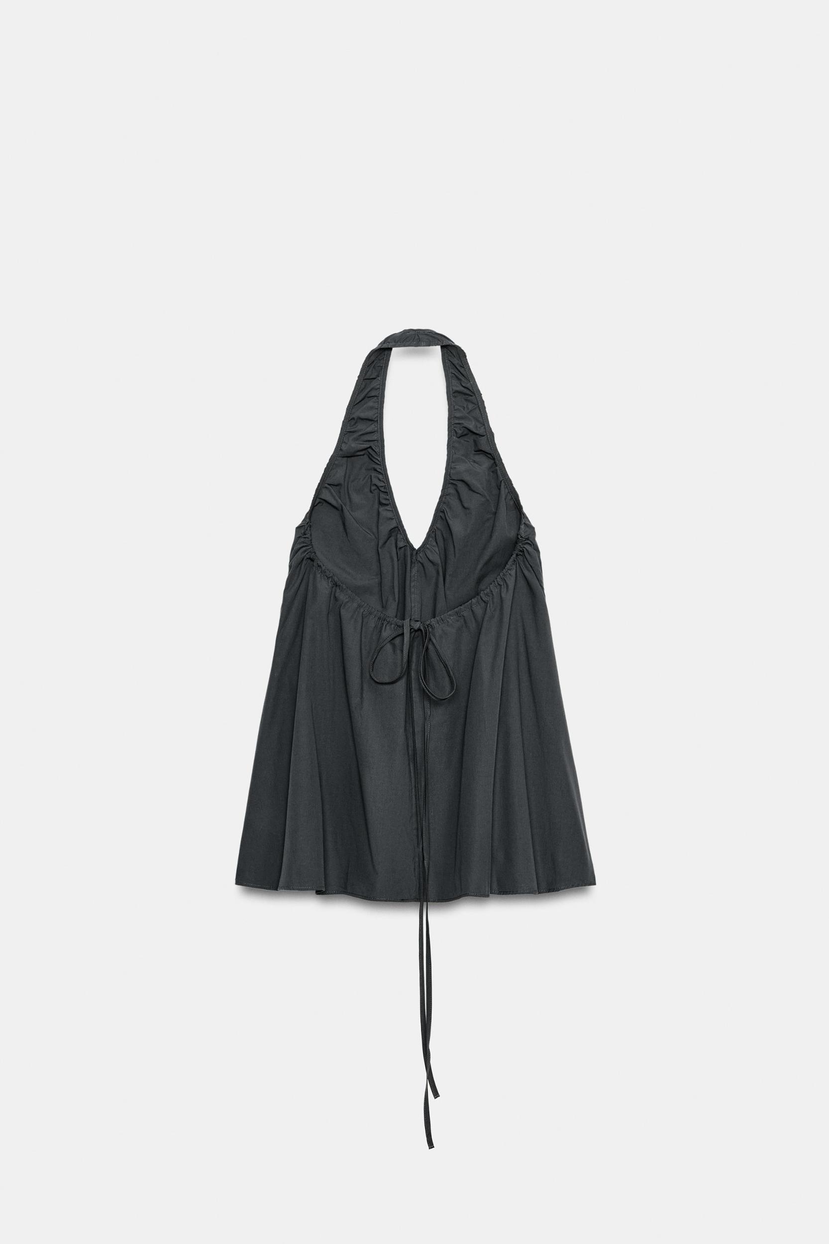 MINI HALTER RUCHED DRESS Product Image