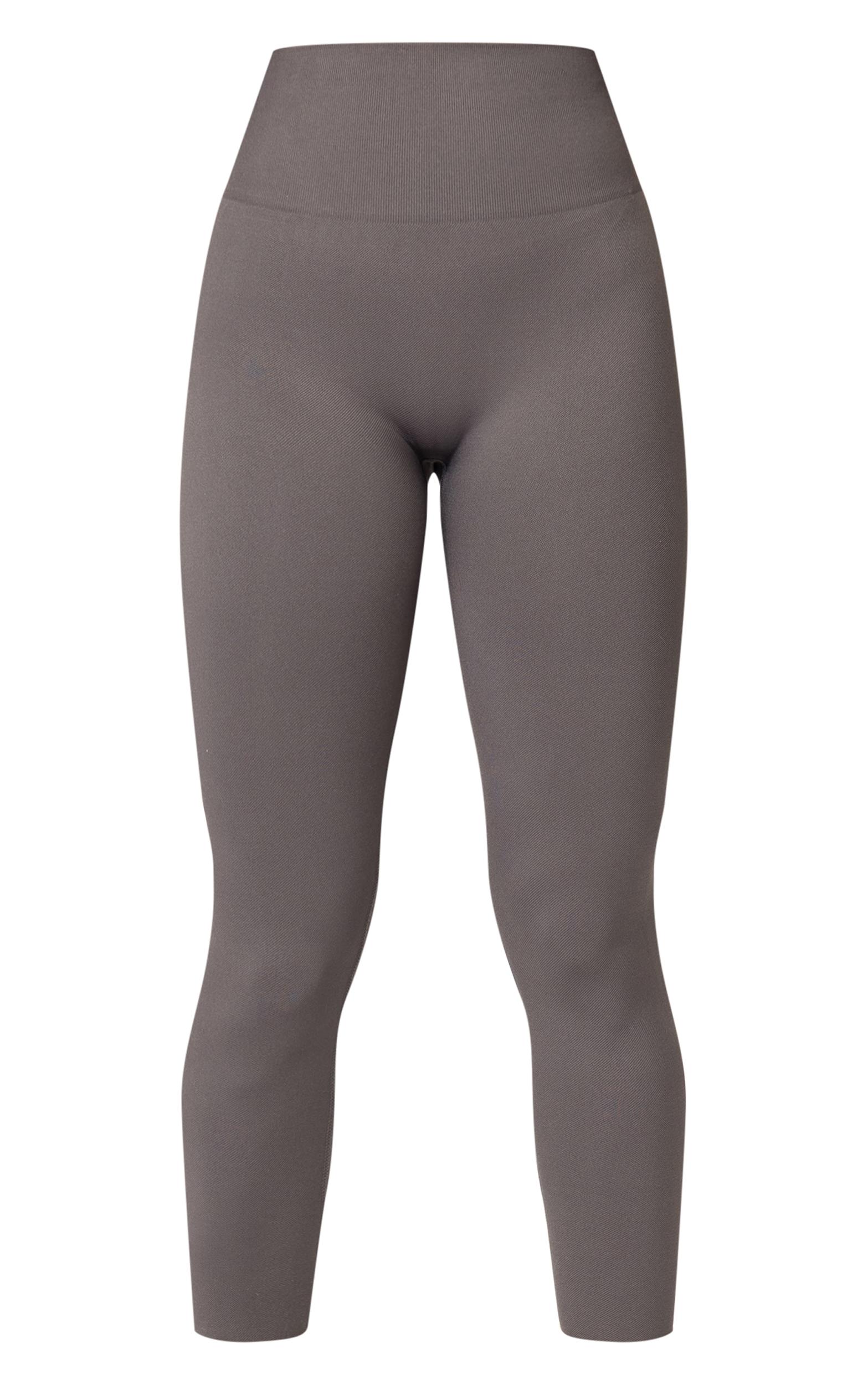 Charcoal Seamless High Waist Gym Leggings Product Image