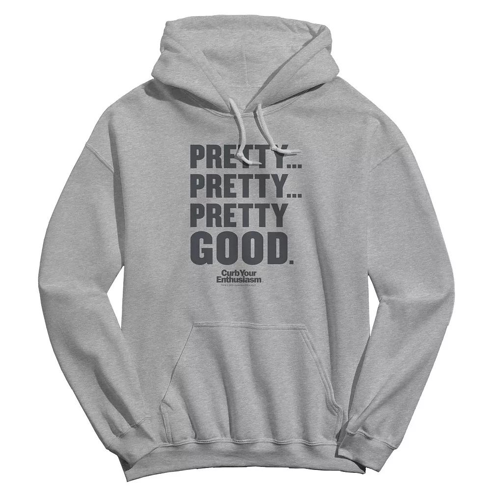 Men's Pretty Pretty Pretty Good Gray Curb Your Enthusiasm Graphic Fleece Hoodie, Adult Unisex,  Product Image