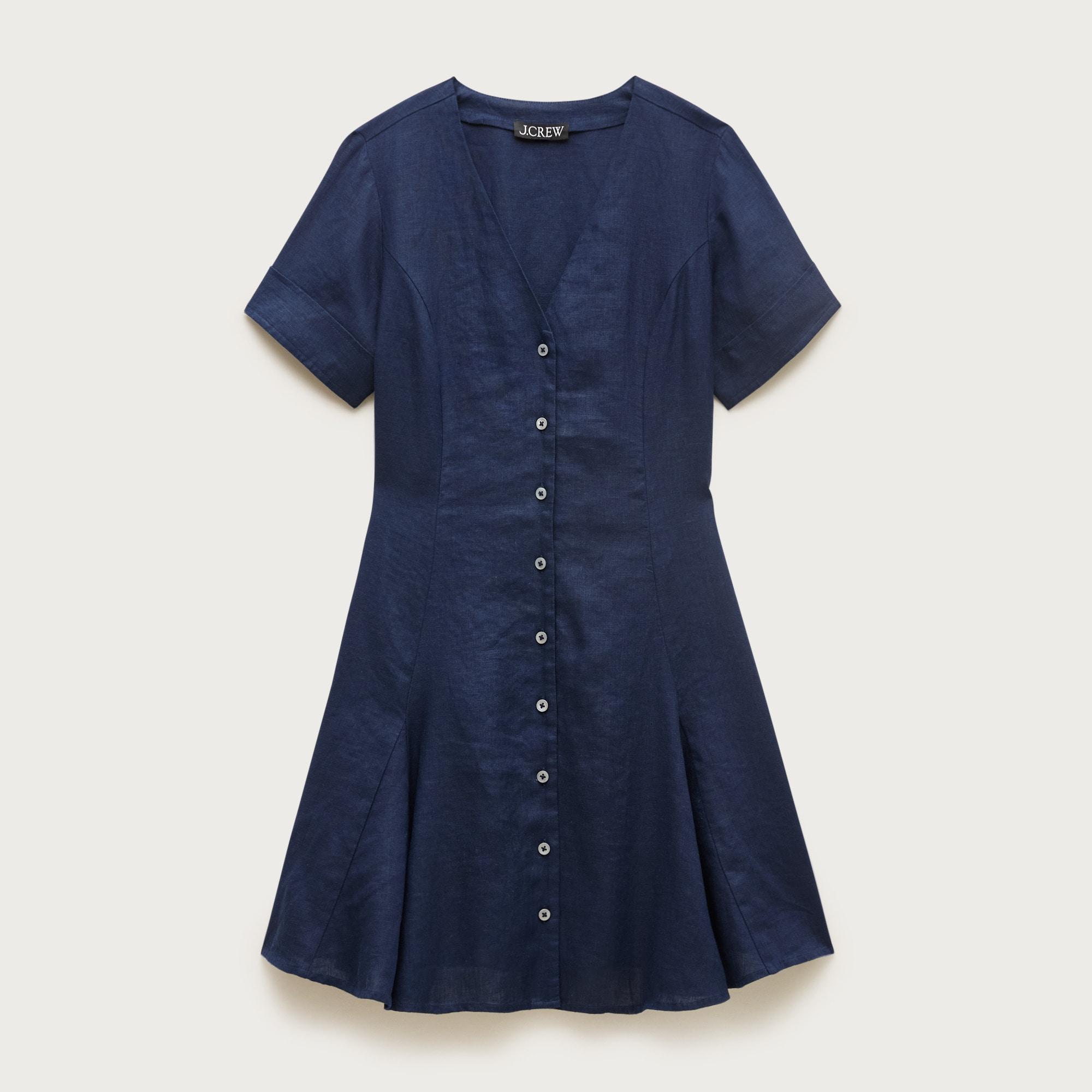Fleur mini dress in linen Product Image