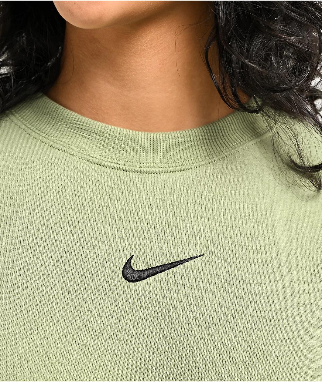 Nike Sportswear Phoenix Fleece Oversize Oil Green Crewneck Sweatshirt Product Image