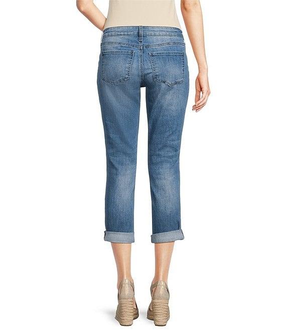 KUT from the Kloth Petite Size Catherine Cuffed Denim Boyfriend Jeans Product Image