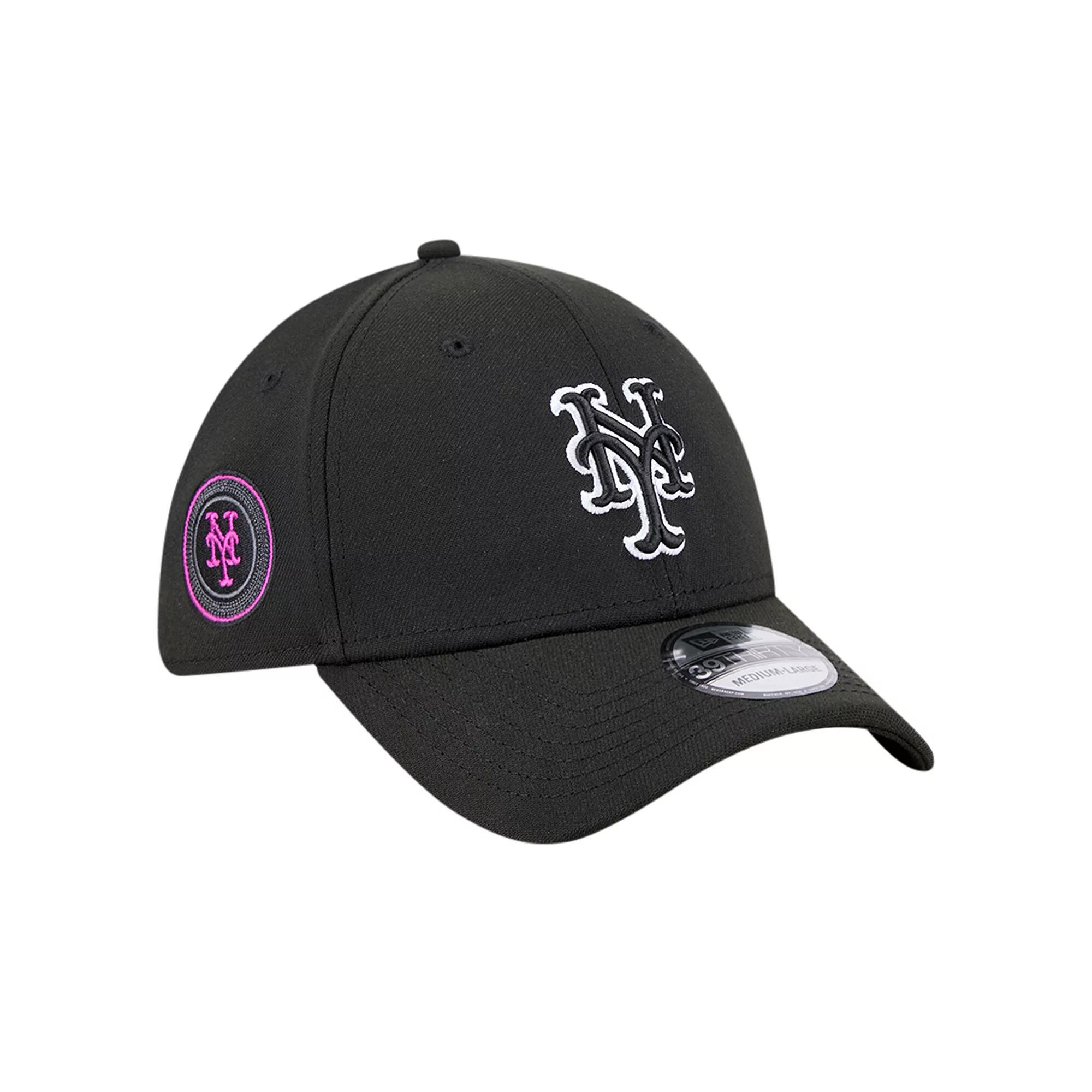 Men's New Era Black New York Mets City Connect 39THIRTY Flex Hat,  Product Image