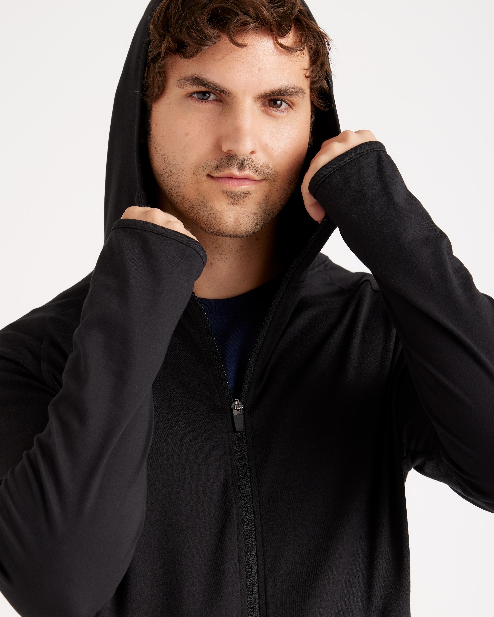 Quince | Men's Super Soft Performance Zip Hoodie Flowknit Activewear, Size XL, Recycled Polyester Product Image