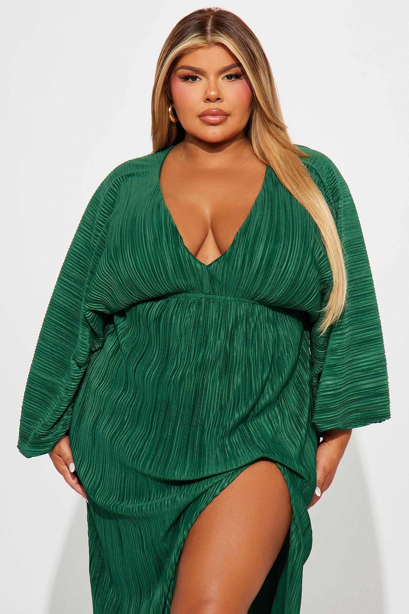 Paloma Pleated Maxi Dress - Hunter Product Image