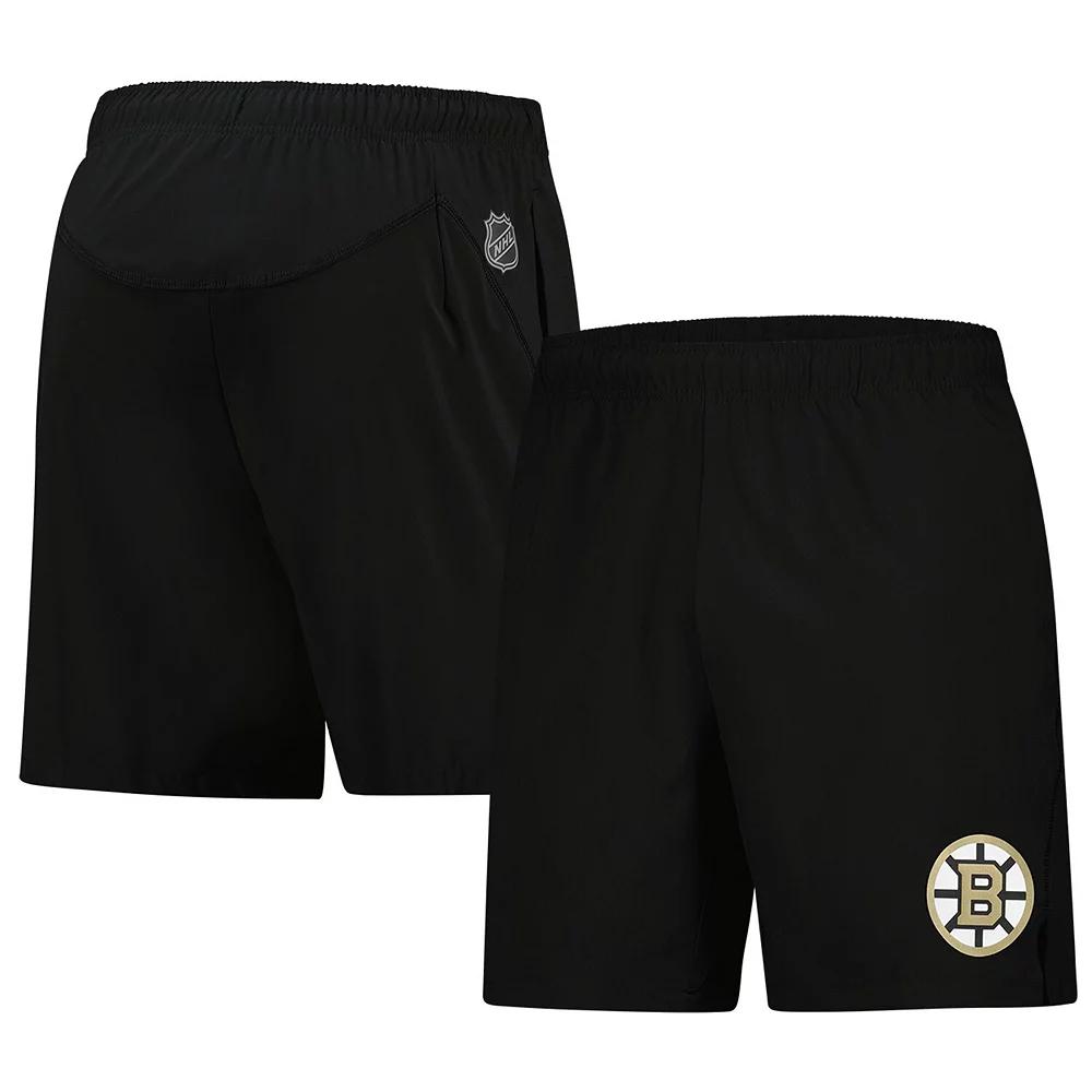 Men's Fanatics  Black Boston Bruins Tech Training Shorts, Size: Medium Product Image