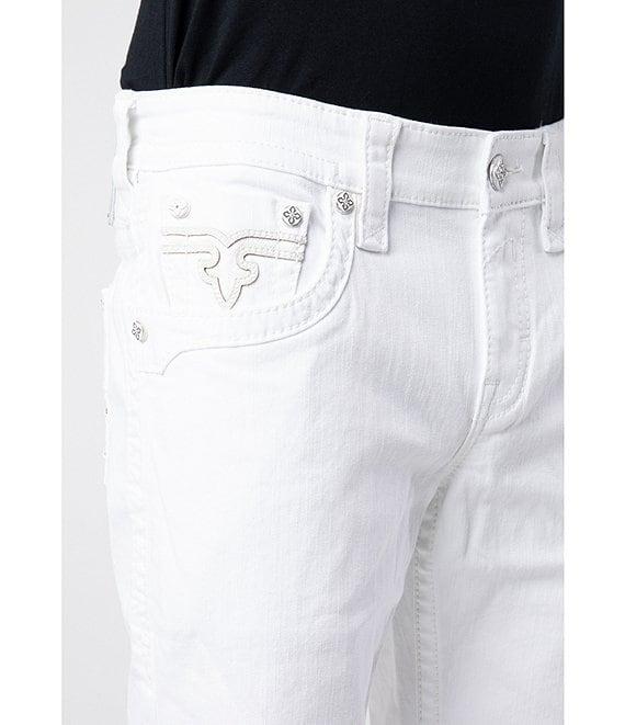 Rock Revival Arther Fleur-De-Lis Embroidered-Pocket 13#double; Inseam Shorts Product Image