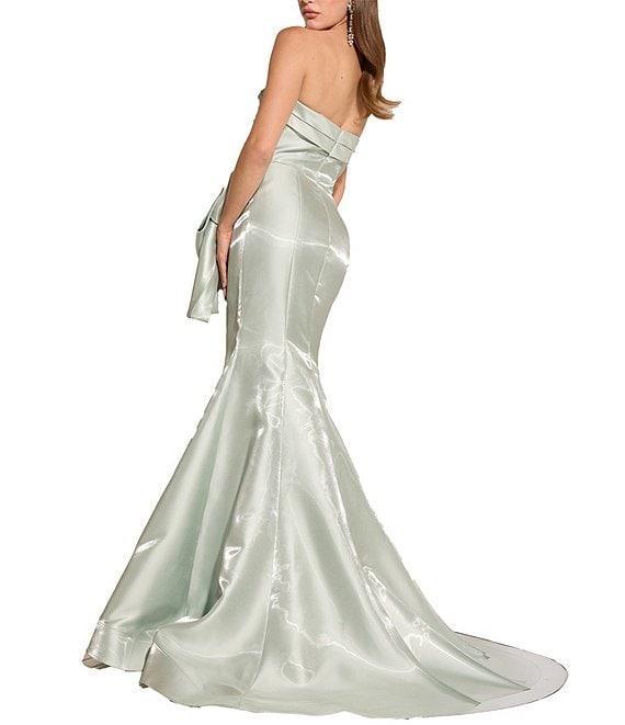 Terani Couture Strapless Shimmer Organza Gown Product Image