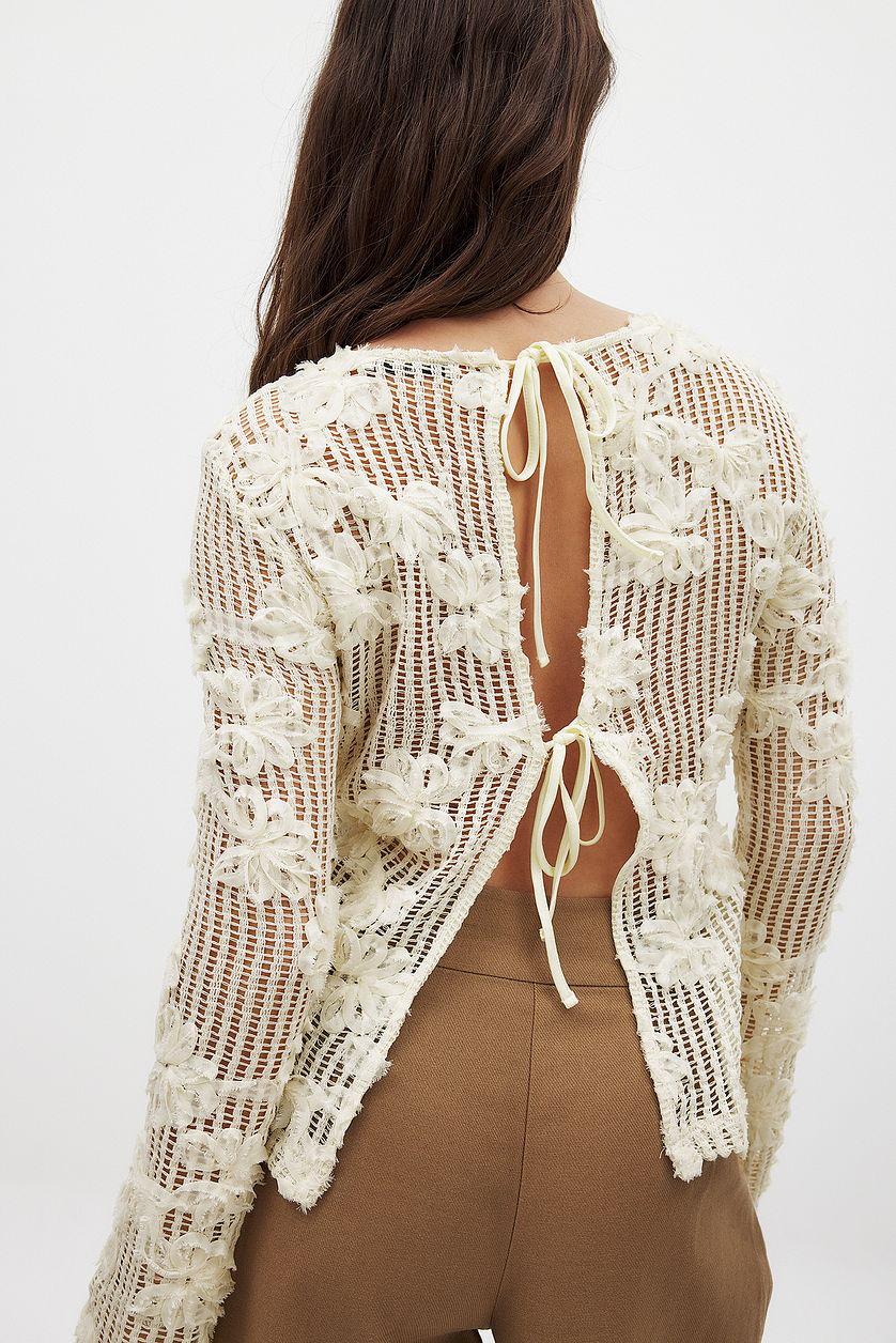 Crochet Detail Top Product Image