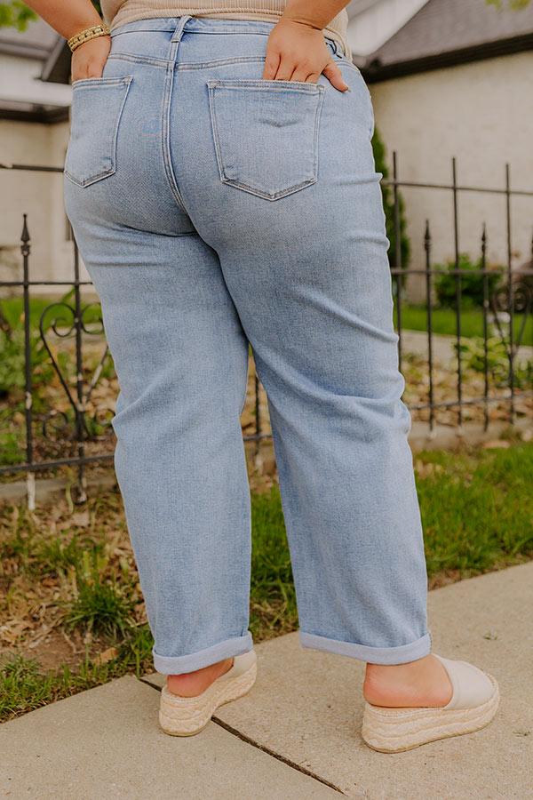 RISEN Willa High Waist Barrel Leg Jean Curves Product Image