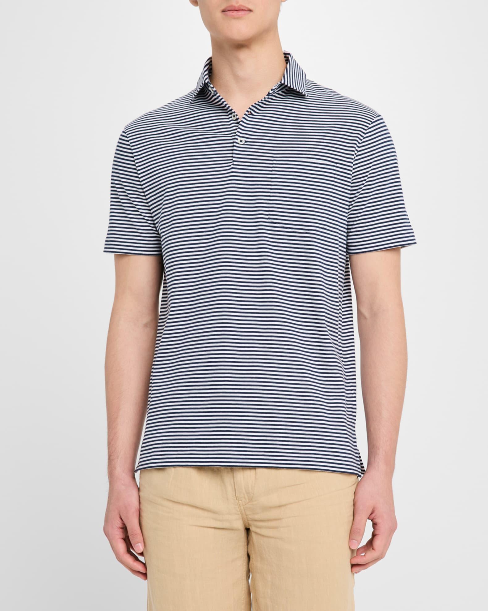 Mens Standard-Fit Lisle Polo Shirt Product Image