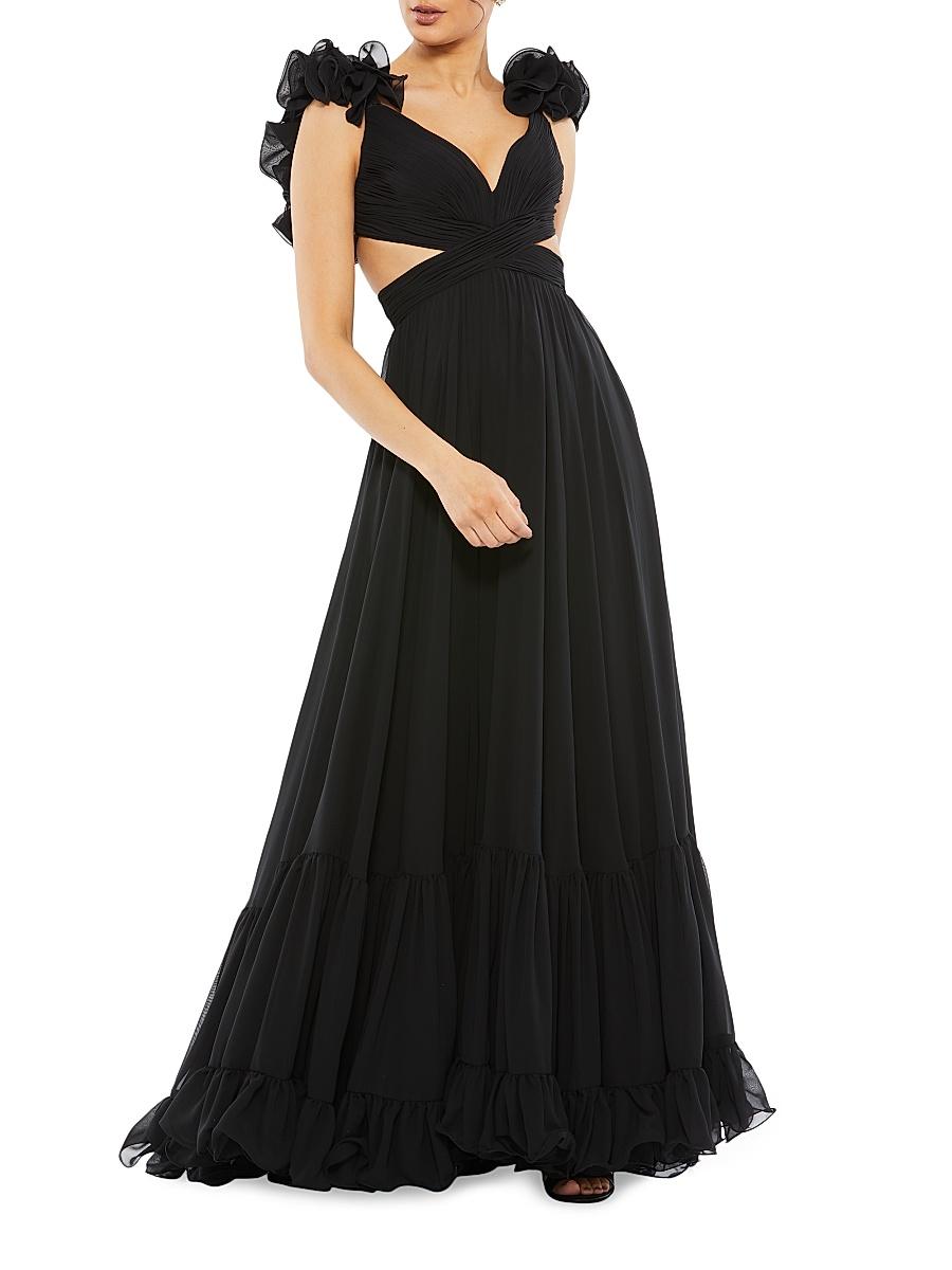 Womens Ieena Cutout Chiffon Gown Product Image