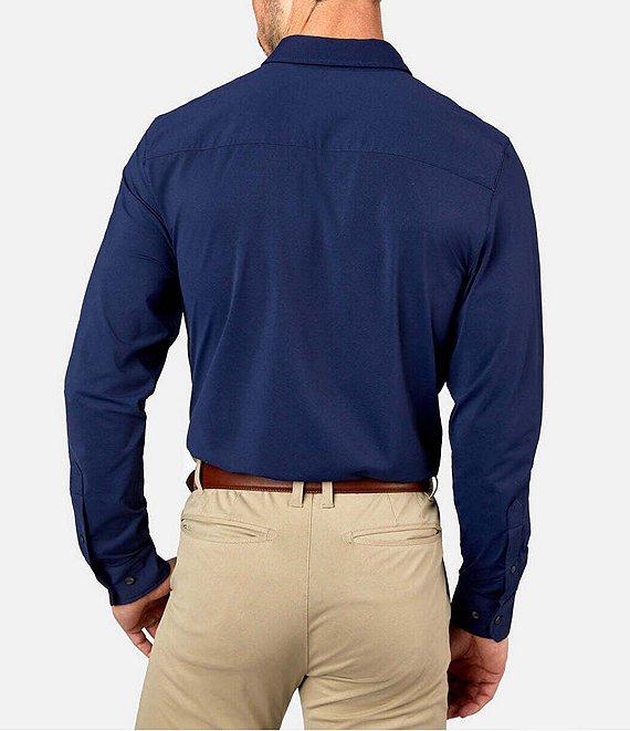 RHONE Slim Fit Solid Commuter Performance Stretch Long Sleeve Woven Shirt Product Image