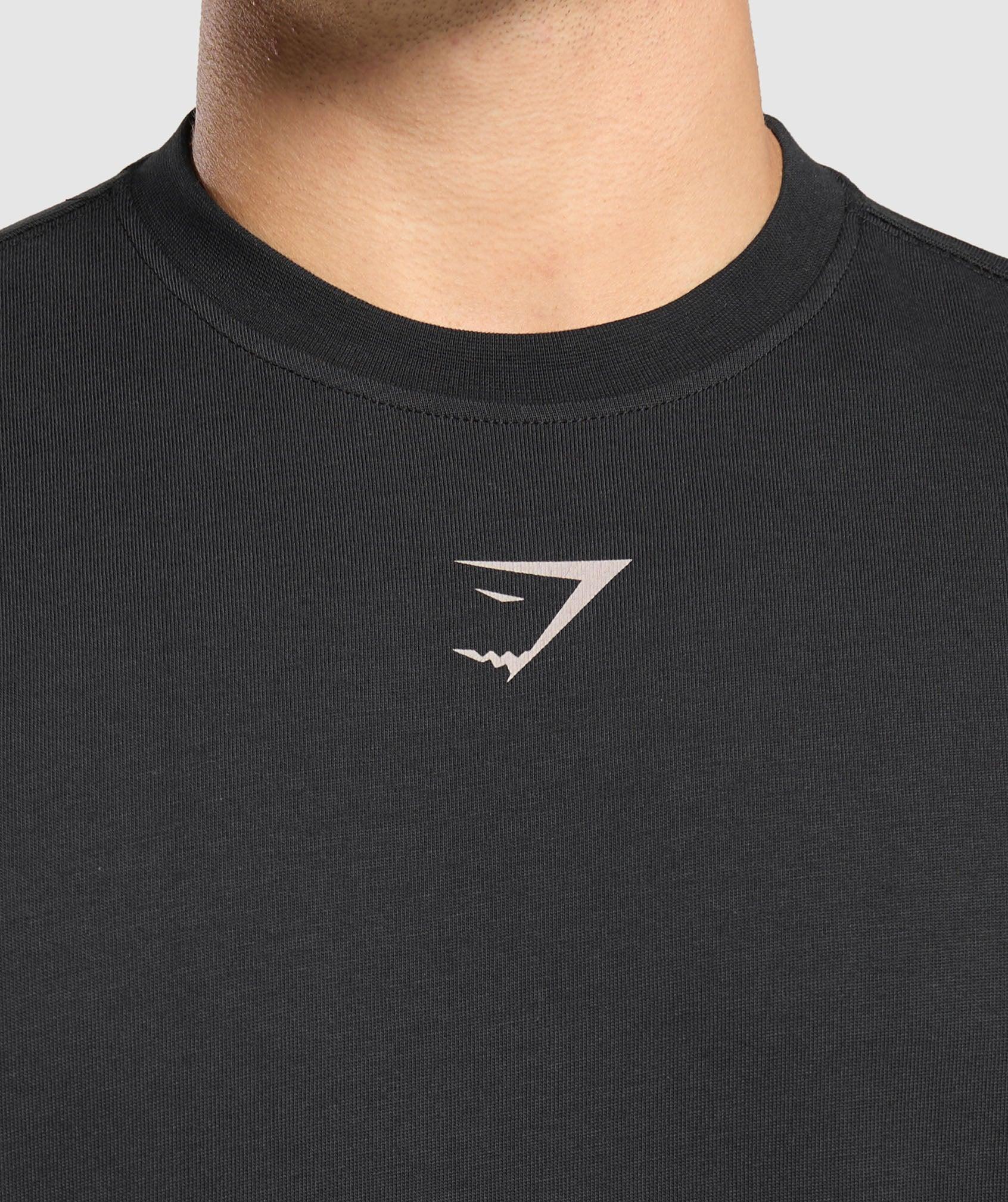 Gymshark Lifting Club T-Shirt - Black/Light Grey Male Product Image