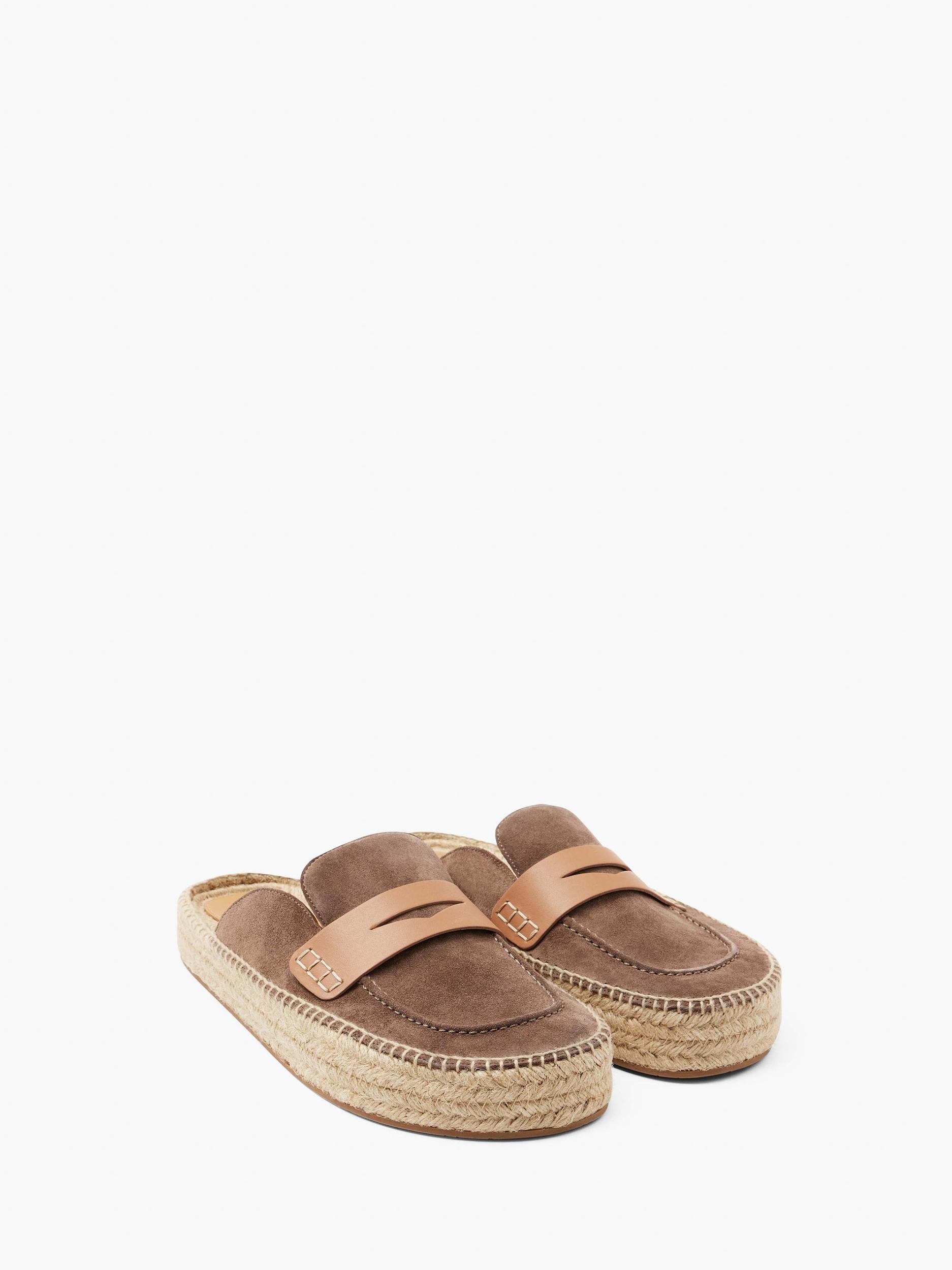 SUEDE ESPADRILLE LOAFER MULES Product Image