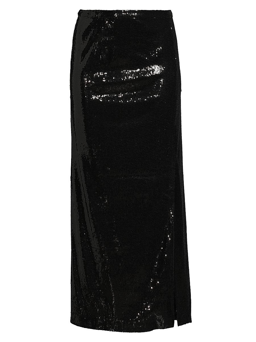 Womens Sequined Maxi Skirt Product Image