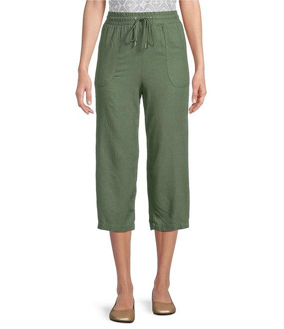 Allison Daley Linen Blend Pull-On Capri Pants Product Image