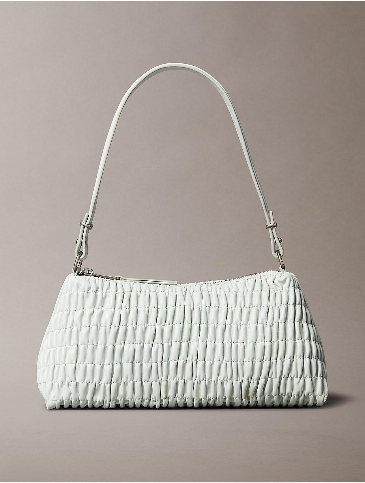 Calvin Klein Womens Ruched Shoulder Bag - Green Product Image