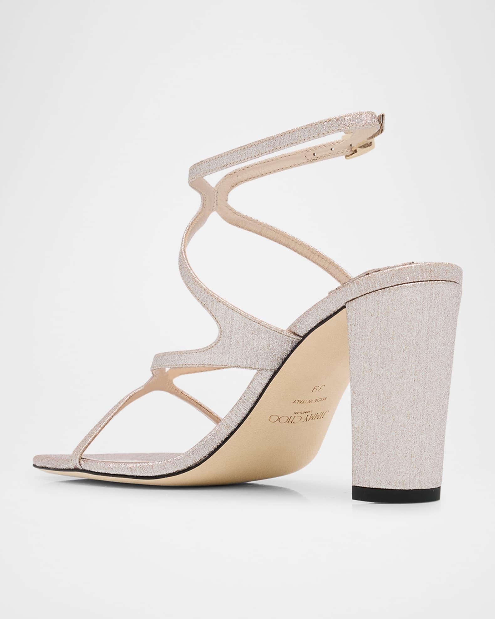 Azie Glitter Ankle-Strap Sandals Product Image