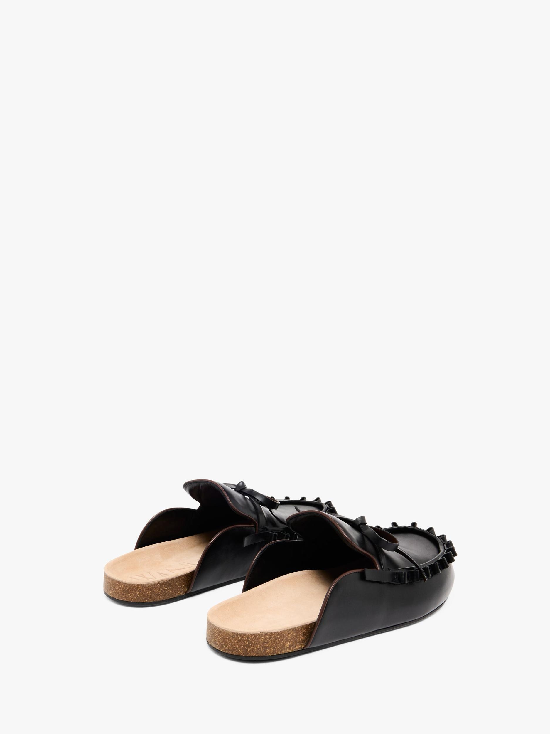 RUFFLE LOAFER LEATHER MULES Product Image