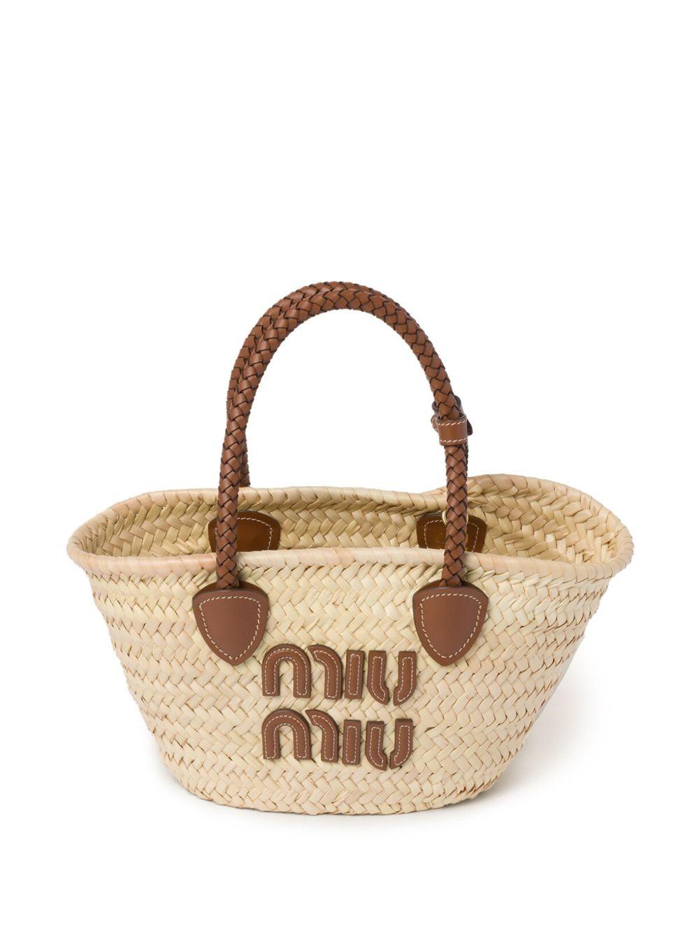 woven straw tote bag Product Image