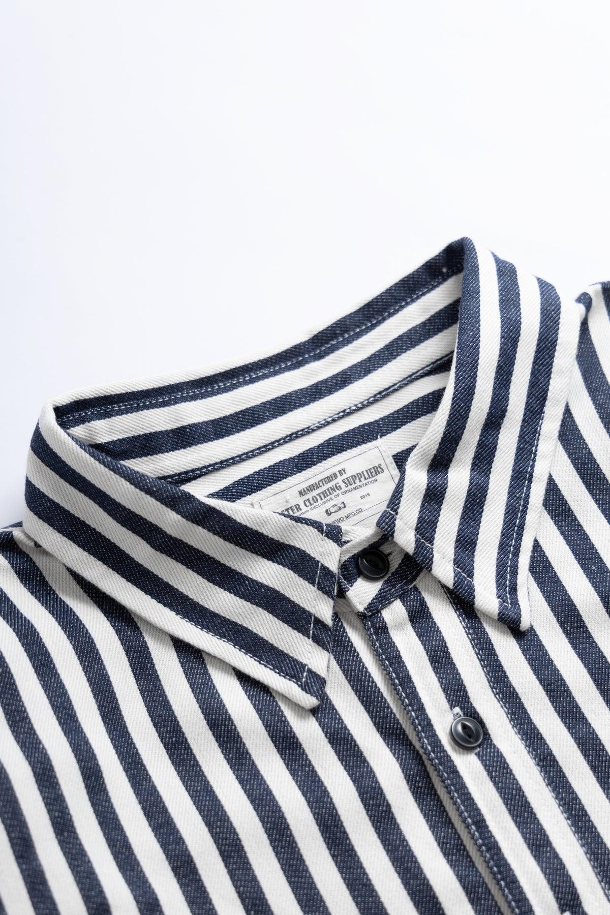Okonkwo MFG - Stripe Shirt - Blue Stripe Product Image