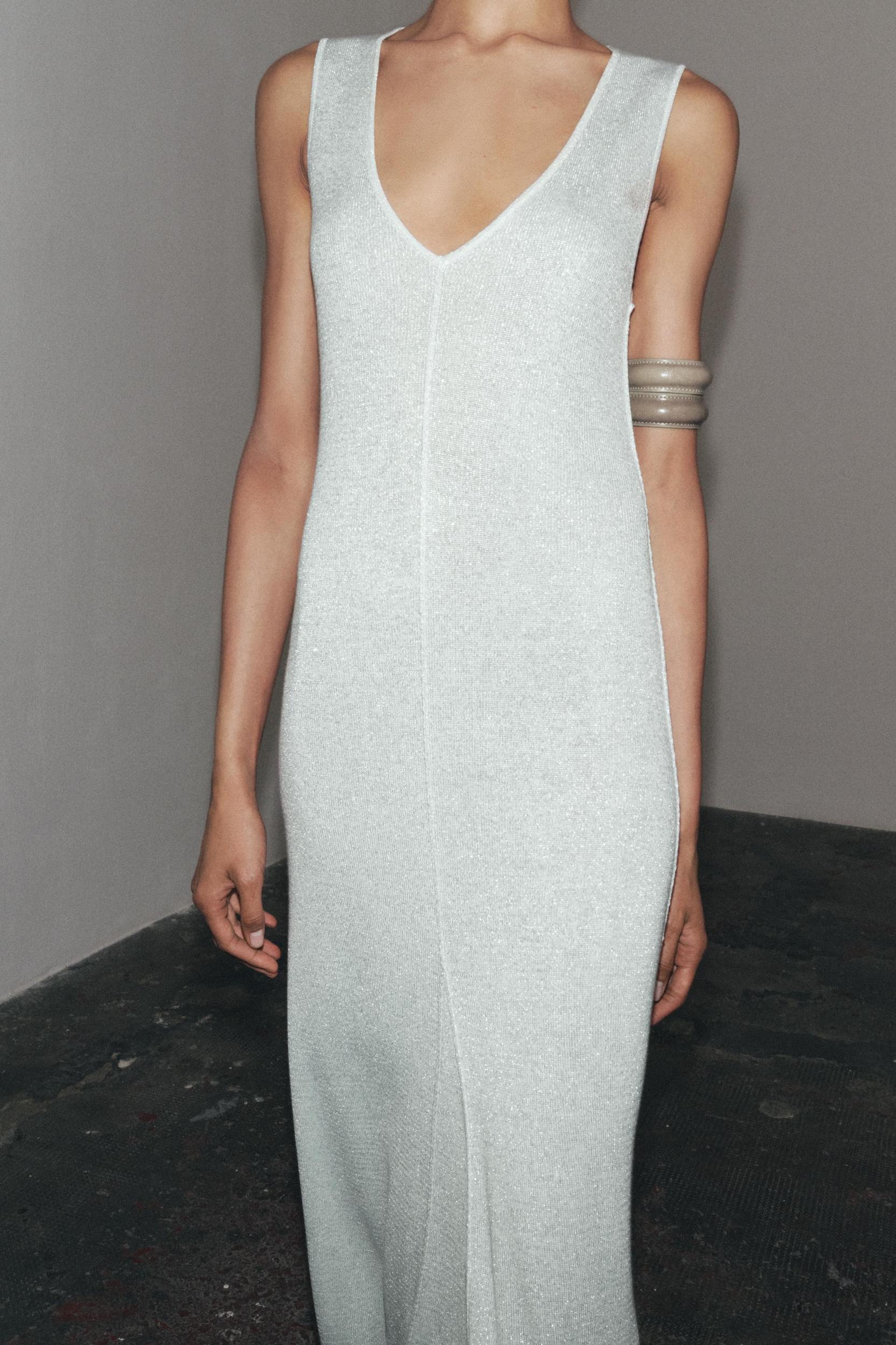 METALLIC LONG DRESS Product Image