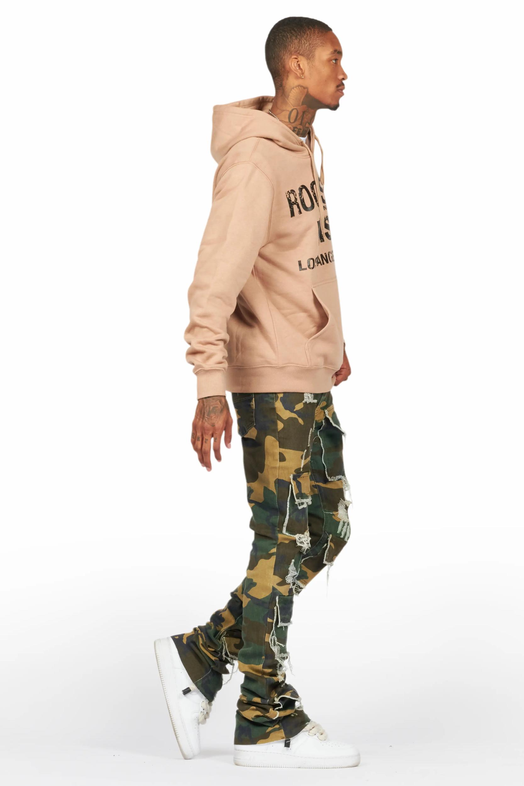 Lake Khaki Hoodie & Petrus Stacked Flare Jean Bundle Male Product Image