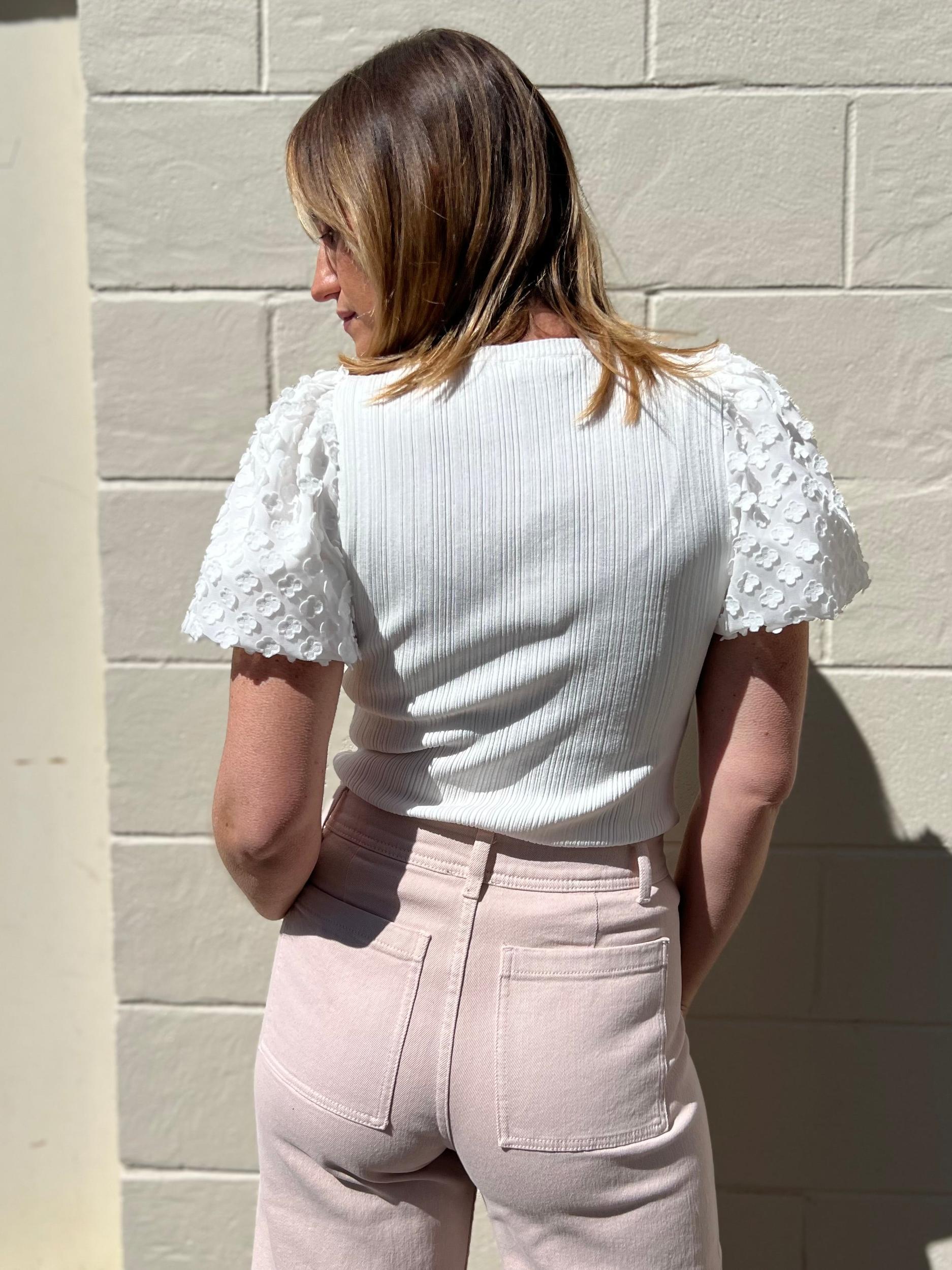 Iris Puff Sleeve Knit Top Product Image