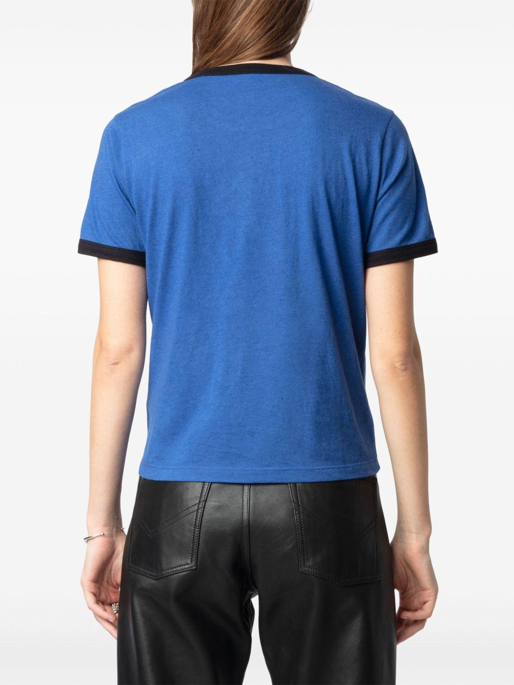 crystal-embellished T-shirt  Product Image