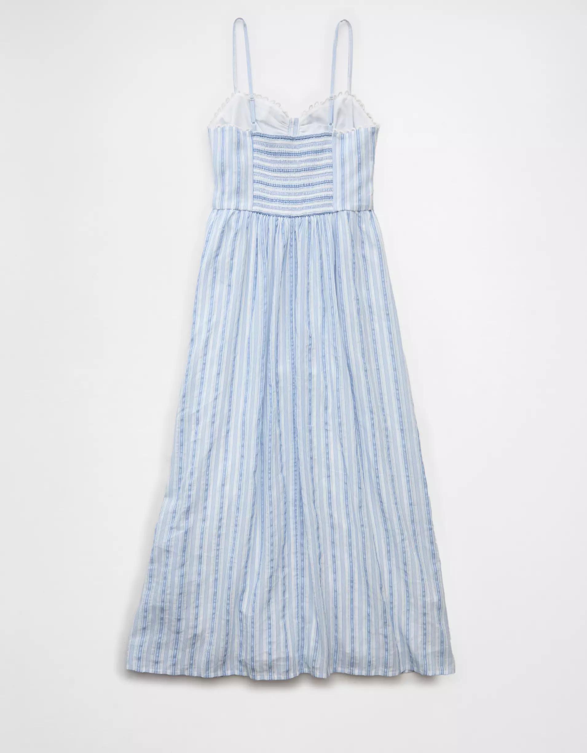 AE Catie Corset Button-Up Midi Dress Product Image