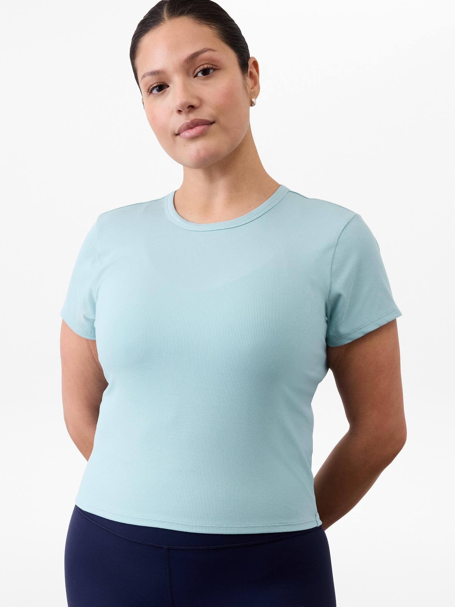 Signature Rib Crop Tee Product Image