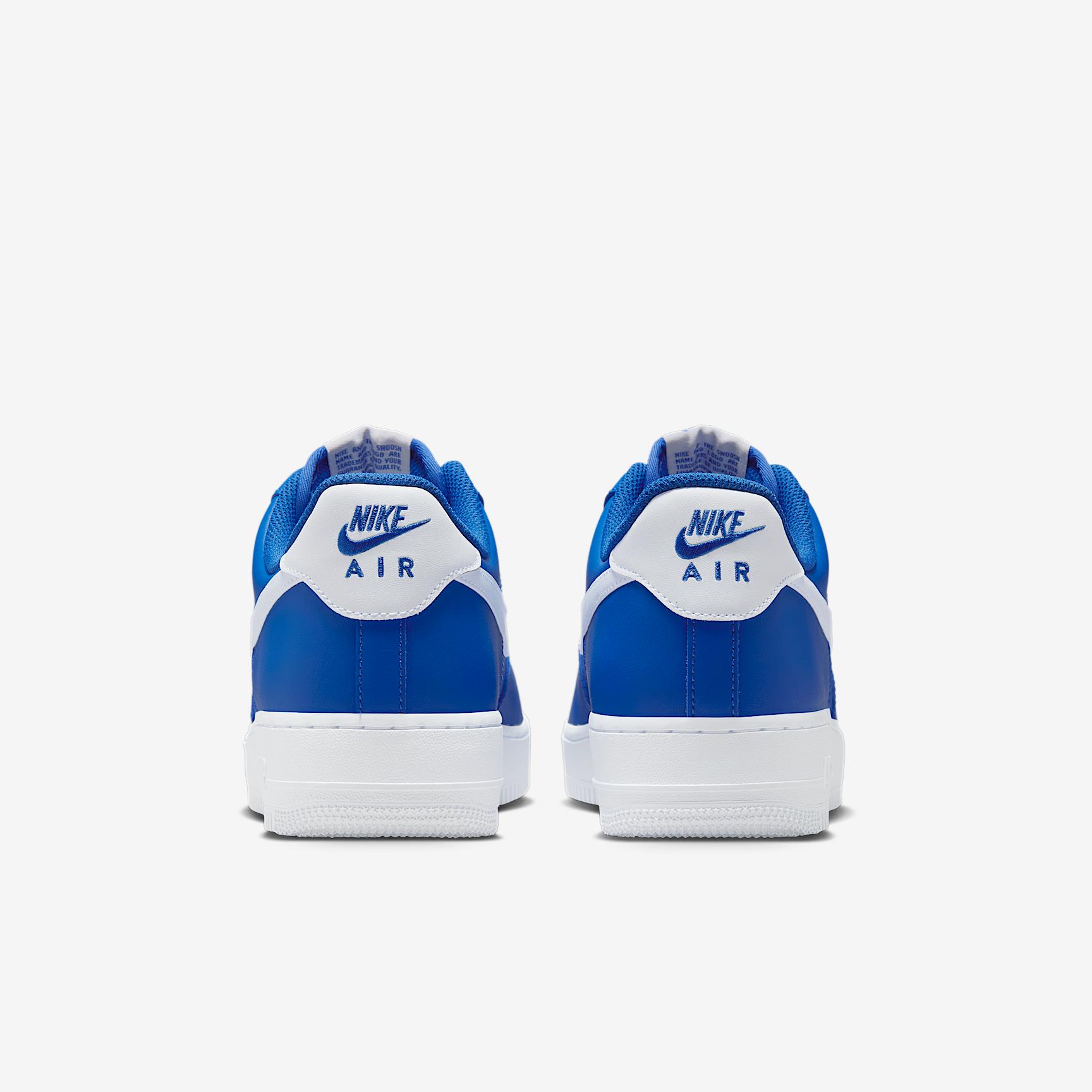 Nike Mens Nike Air Force 1 07 - Mens Shoes White/College Blue Product Image