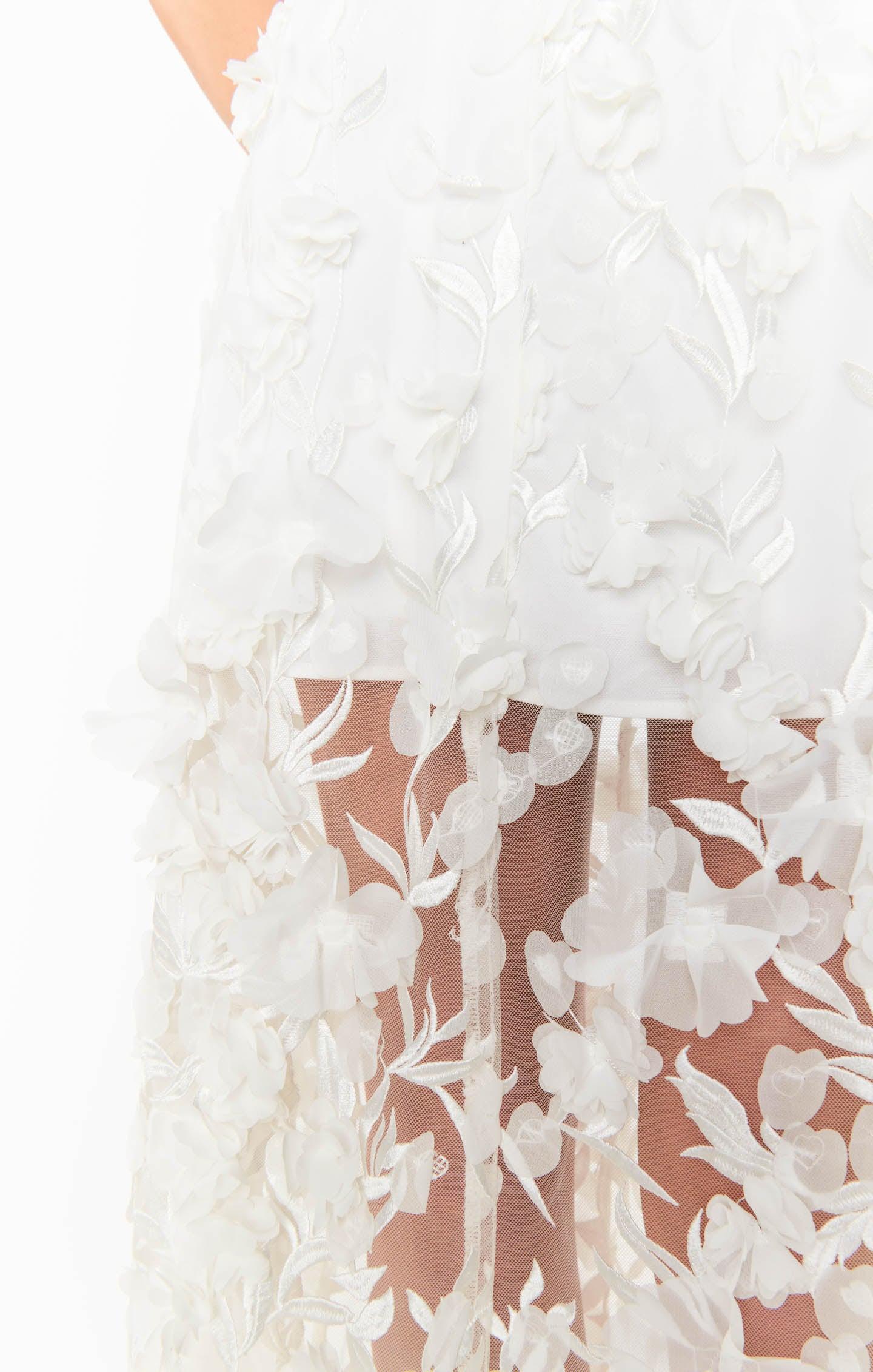 Stephanie Dress ~ 3D Floral Embroidery Product Image