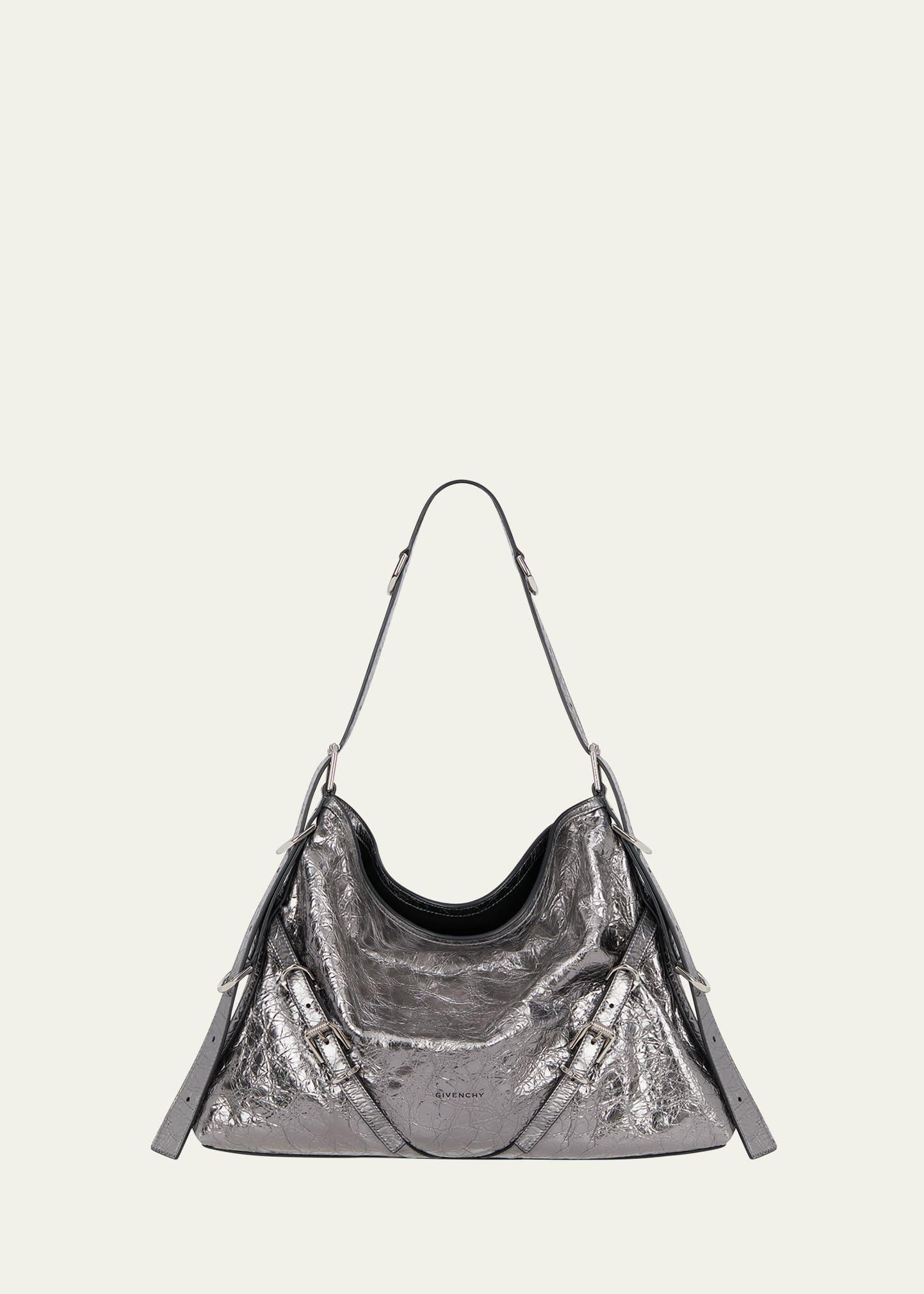 Womens Medium Voyou Bag in Laminated Leather Product Image