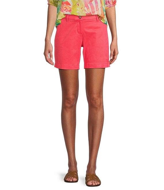 Tommy Bahama Stretch Boracay Solid Mid Rise 7#double; Shorts Product Image