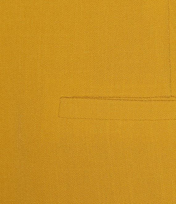 Kasper Stretch Crepe Fly Front Slim Pants Product Image