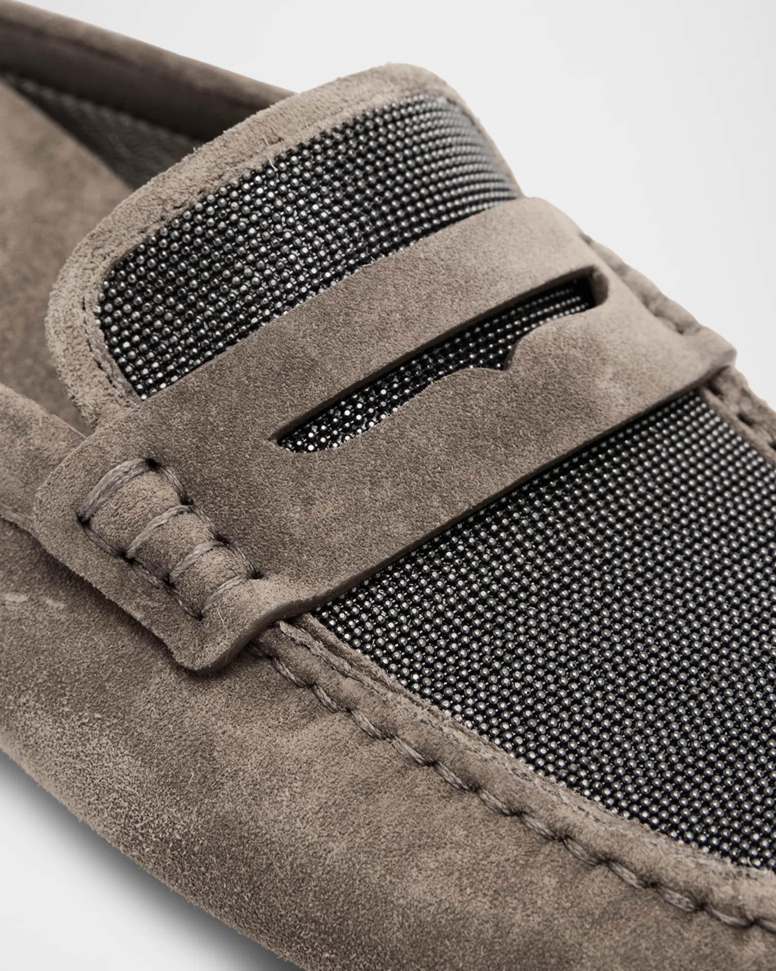 Suede Monili Penny Loafer Mules Product Image