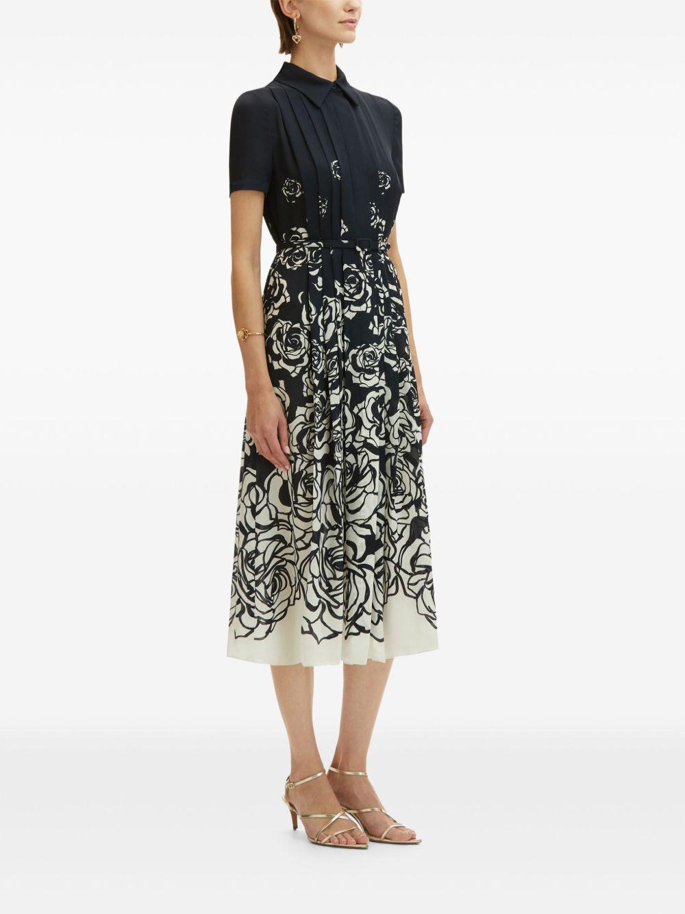 rose-print midi dress Product Image