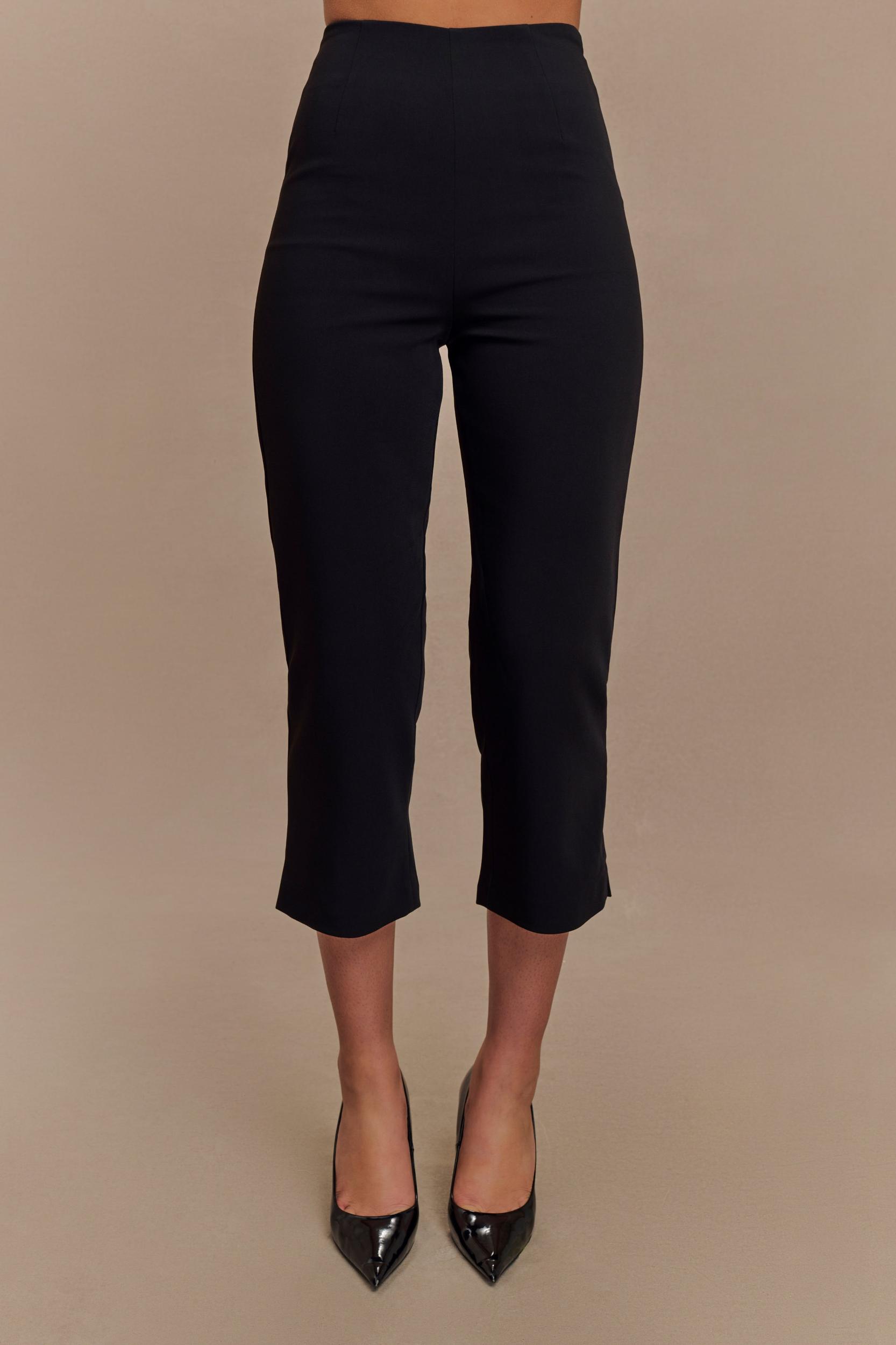 Nola Suiting Capri Pants - Black Product Image