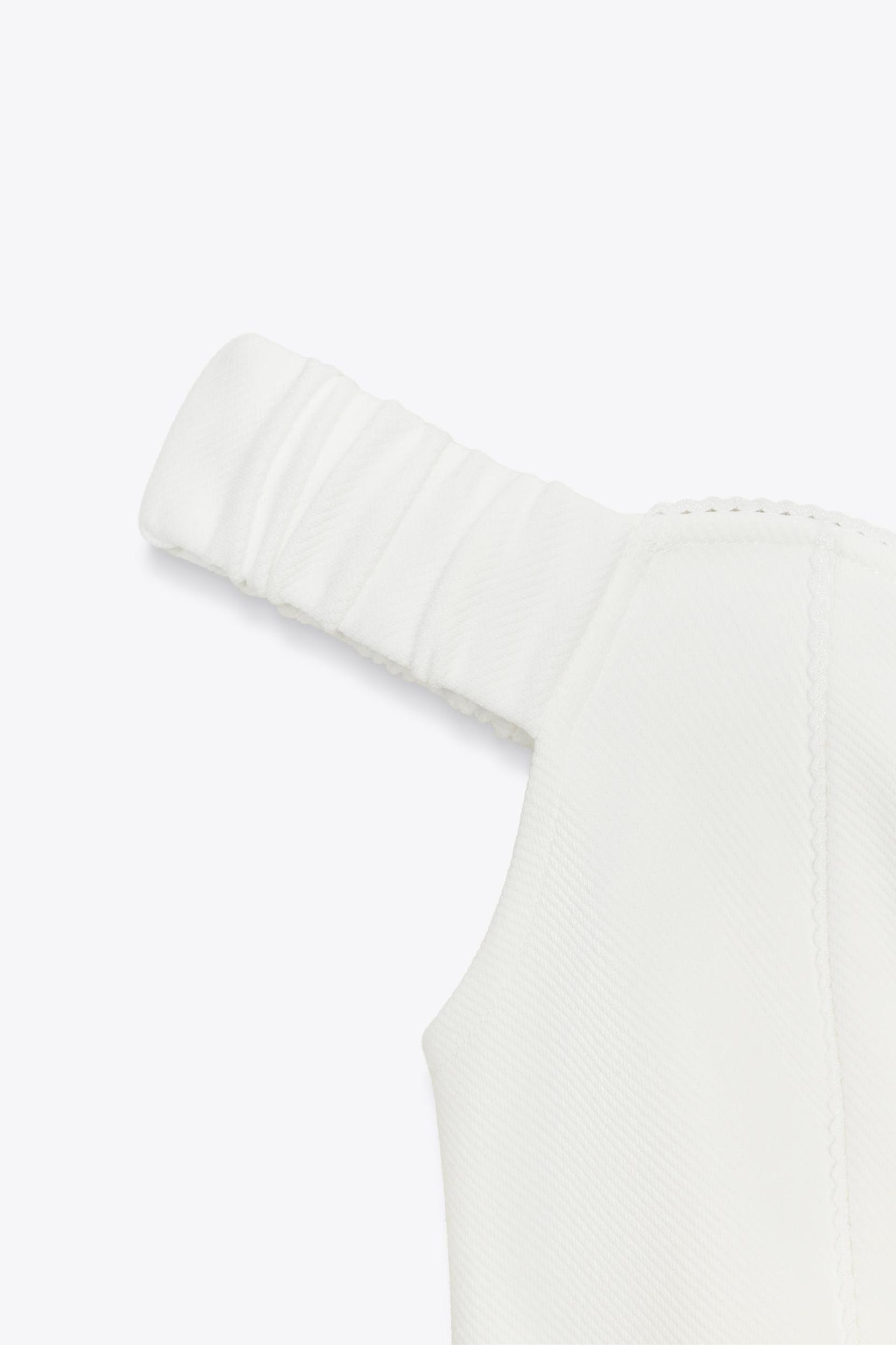 TWILL BODYSUIT WITH PICOT TRIM Product Image