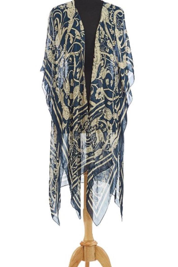 Viscose/Modal Long Kimono Product Image