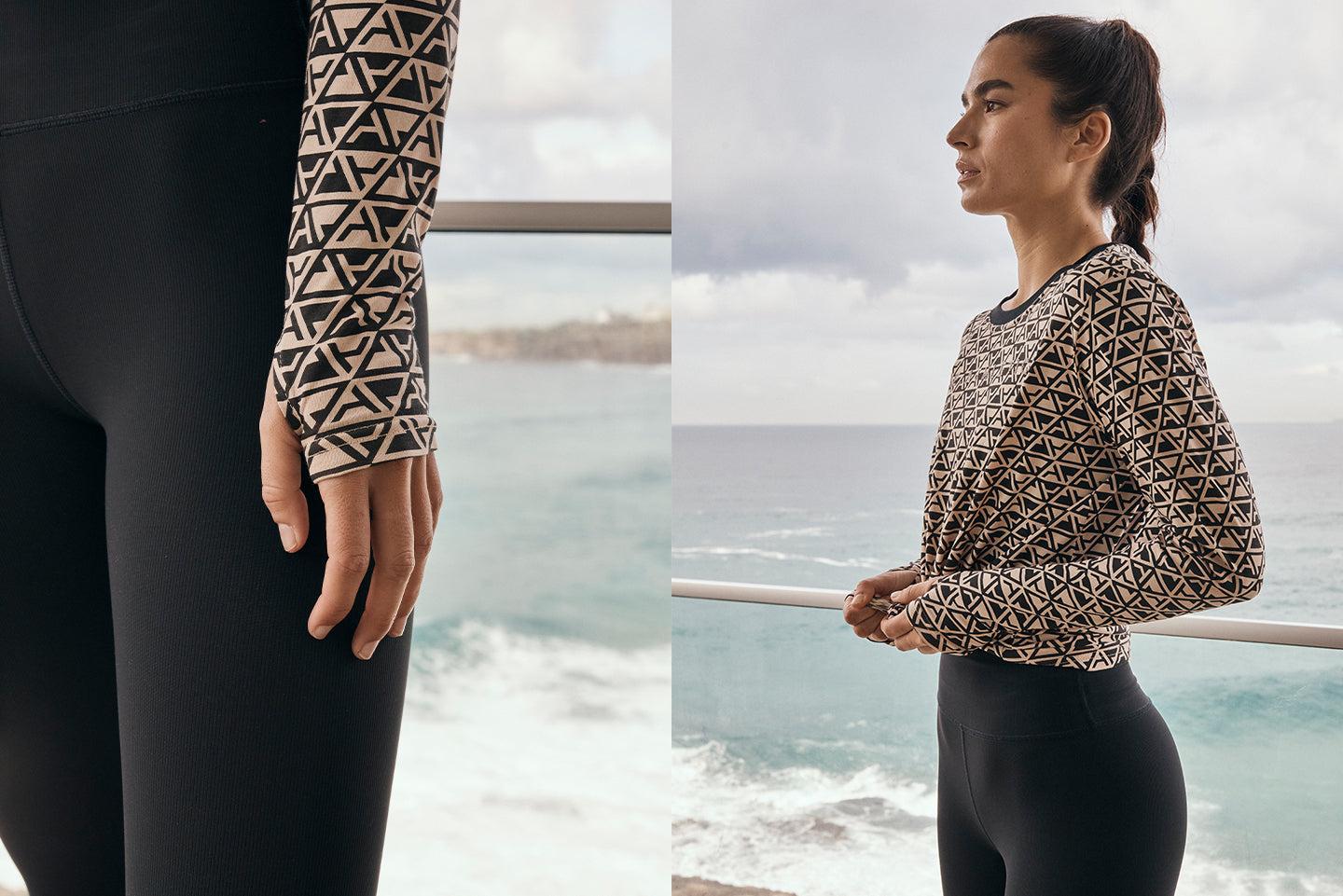 Geo Print Long Sleeve T-Shirt 127 Product Image