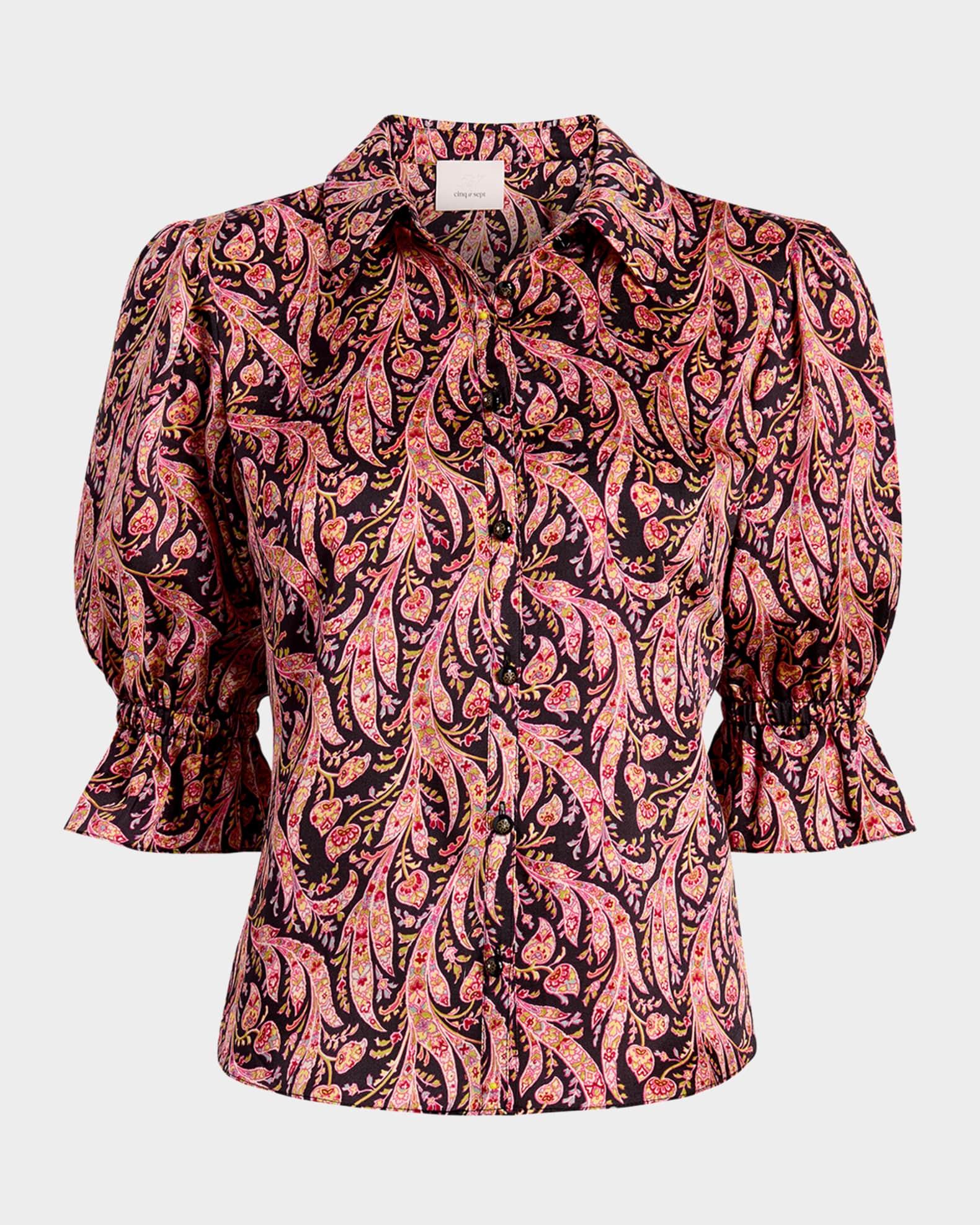 Fiona Charming Paisley Blouse Product Image