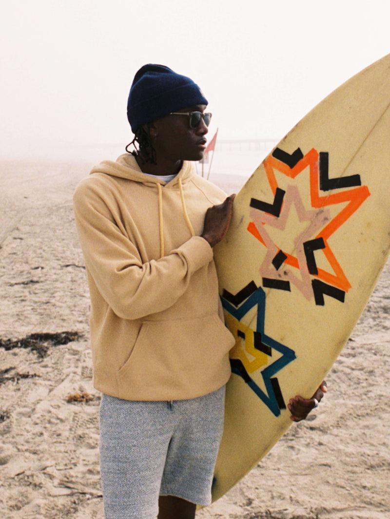 High Standard Fleece Hoodie - Sun Yellow Male Product Image