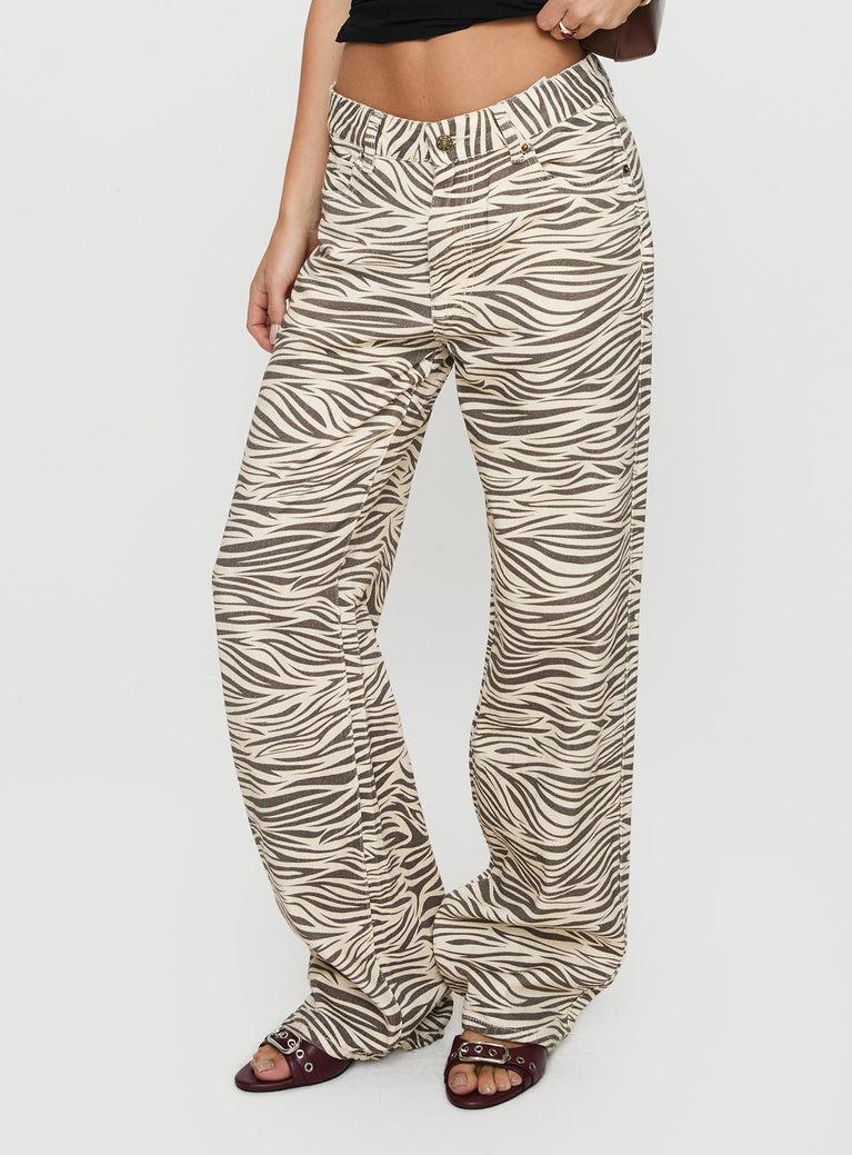 Top Model Jean Zebra Product Image